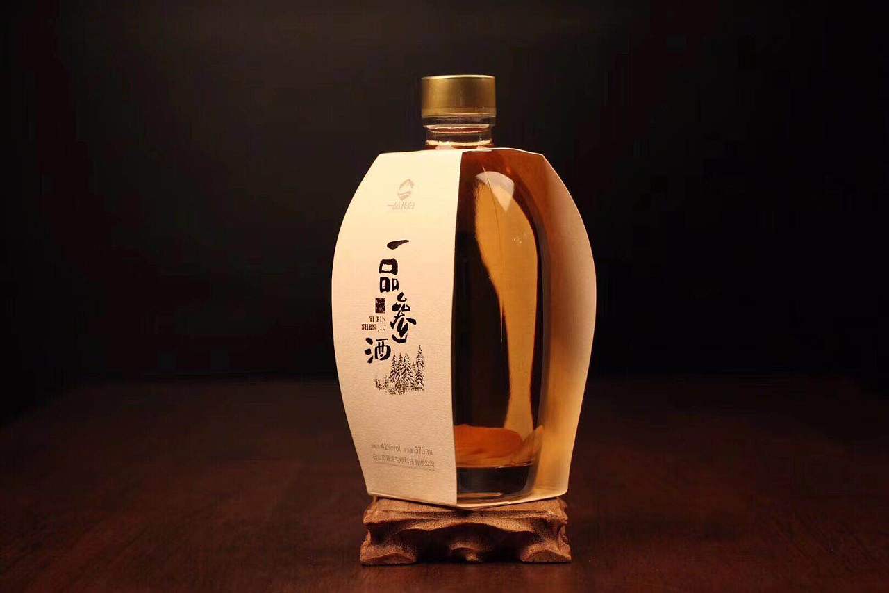 一品长白42度375ml参酒包装设计